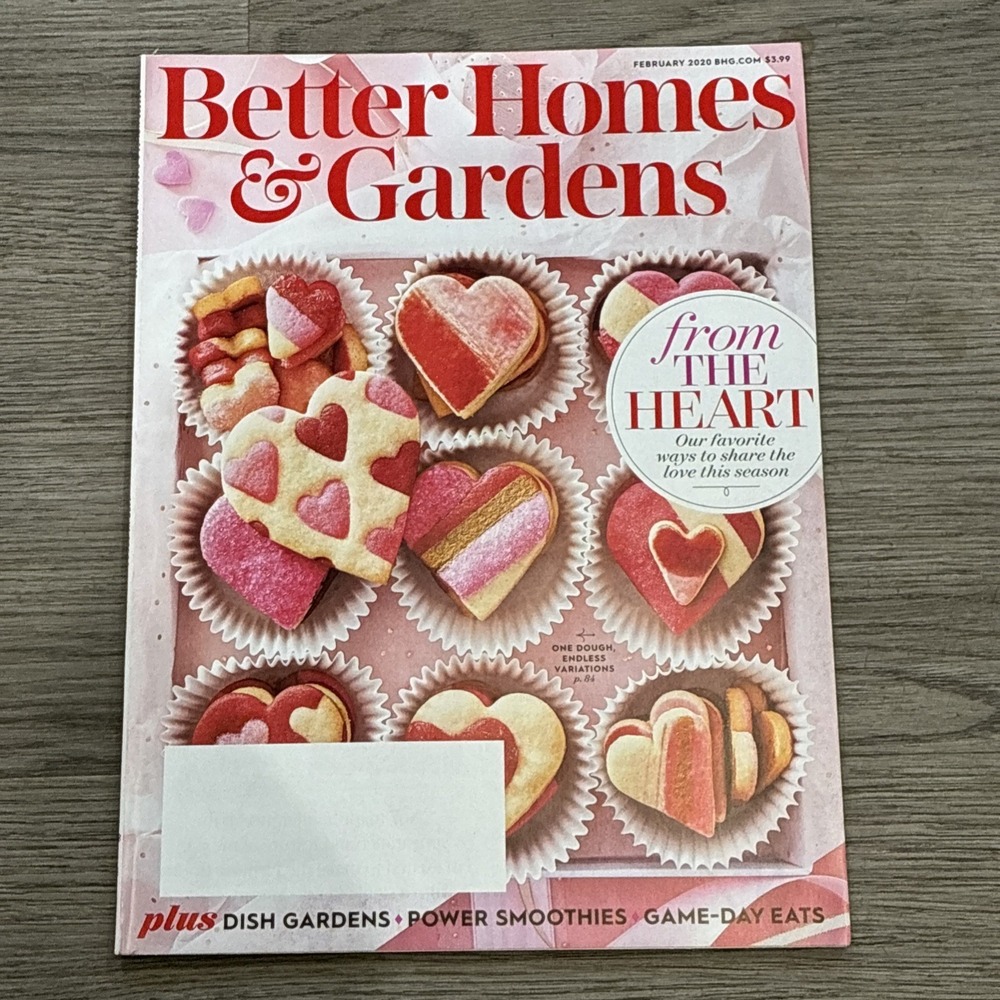 Better Homes & Gardens Magazine February 2020 Dish Gardens Power Smoothies